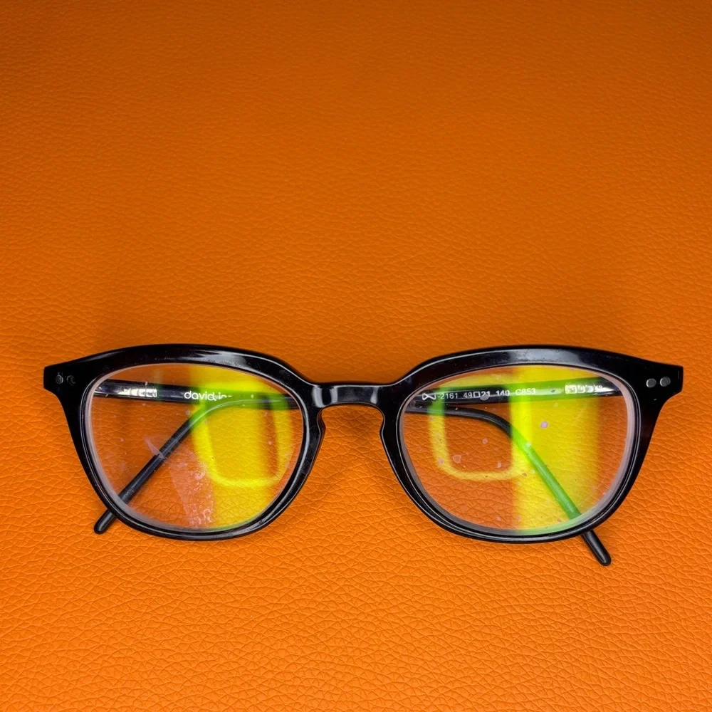 David Jones Black Square Frame Vision Prescription Glasses 2161 49/71 140‎ C853